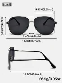 1 件男女通用金属框架 Y2K 拼色复古飞行员时尚眼镜，优雅简约，适合度假