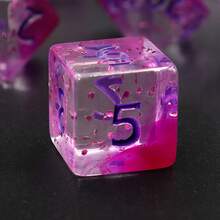 7pcs Acrylic Transparent Multifaceted Dice, Board Game Dice For Home Gatherings And Parties