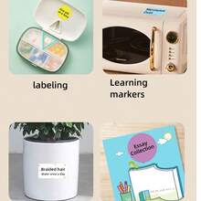 Colorful Multi-Purpose Portable Lightweight Printing Label Paper, Multiple Styles, Excellent Quality, Waterproof, Oil-Resistant, Non-Slip, Non-Sticky, High-Definition Printing, Self-Adhesive Stickers, Applicable For Name Tags, Holiday Gifts/Thanks Tags, Home Organization Labels, Personal Item Marking, Company Item Marking, Food Labels