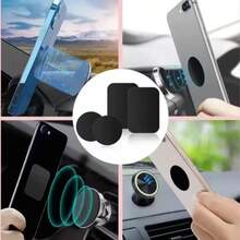2-6Pcs Magnetic Metal Plate For Car Phone Holder Universal Iron Sheet Disk Sticker Mount Mobile Phone Magnet Stand For All Smart Phone - 3Pcs 40X40MM+3Pcs 45X65MM - View 3