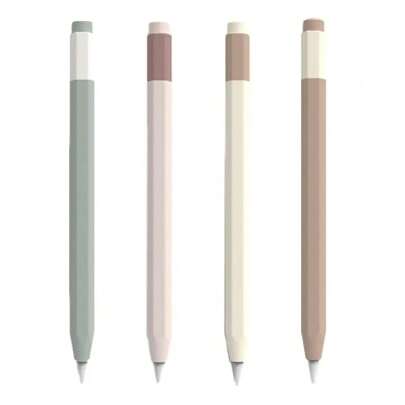 Funda protectora de silicona retro compatible con el Apple Pencil 3 de USB-C, Estuche/Funda para el lápiz táctil Apple iPad Pencil de 3ra generación