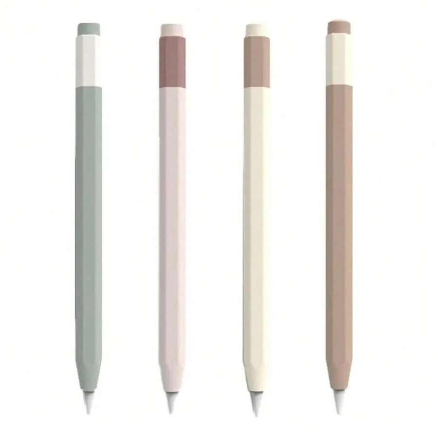 Compatible With Apple Pencil 3 USB-C Case Silicone Protective Retro Cover Pouch 3th Generation Skin Compatible With Apple IPad Pencil Touch Stylus Pen