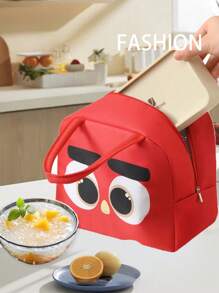 1pc Printed Lunch Bag, Aluminum Foil Insulated Portable Portable Lunch Bag, Waterproof Portable Design, Suitable For School And Office Use - Keep Food Fresh And Delicious, Bento Bags, Tote Bags, Kitchen Picnic Food Storage Bags, Back To School, Outdoor Carrying Bag