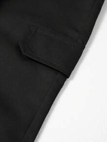 3pcs Boys & Teens Casual Faux Pocket Outdoor Sports Drawstring Cargo Pants, High Cost-Effective