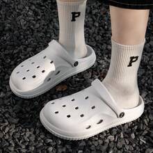 Men's Thick Sole Breathable Sandals, Summer Anti-Slip Indoor/Outdoor Slippers, New 2025 Model, Beach & Sports Wear, Odor Resistant - White - View 2