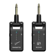 升级版 2.4GHZ 无线吉他系统内置可充电锂电池无线吉他发射器接收器适用于电吉他贝斯电子管乐器