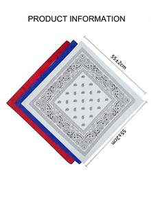 1/4/10pcs Paisley Printed Scarf Four Seasons General Purpose Women's Square Unisex Soft Silky Lightweight Beach Bandana Handkerchief Mask Headband Tie Belt Handbags Multi-Functional Decorative Use Evening Dresses Party Travel Office Wedding Evening Dresses Gift - Square Scarf - View 2