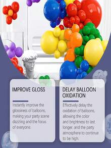 This Balloon Gloss Spray Can Enhance The Texture Of Balloons And Maintain The Shine For A Long Time, Creating A High-Gloss Effect. The High-Gloss Balloon Spray Can Increase The Brightness Of The Balloons, And The Effect Is Long-Lasting. It Is Suitable For Christmas Decorations, Wedding Seasons, Graduation Seasons, Proposal Days And Various Parties. - Multicolor - View 7