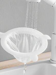 1pc/4Pcs, Multi - Piece Plastic Food Filter With Double Handles, Made Of Fine - Mesh Nylon, Is Suitable For Filtering Soy Milk, Coffee, And Juice. It's A Must - Have Item In The Kitchen.