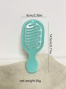 1 Mini Comb, Portable Pocket Hollowed Out Hair Comb, Wet And Dry Plastic Comb For Daily Travel Use,Back To School,Travel Holiday Essentials,Hair Accessories For Women