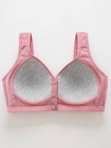6 Peças Sutiãs de Lingerie Sem Fio com Estampa Floral, Sutiãs de Lingerie Confortáveis com Fechamento Frontal para Mulheres
