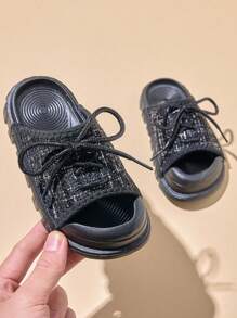1 Par de Zapatillas blandas para niña para exteriores, zapatos de playa versátiles y de moda para niñas de 3 a 12 años