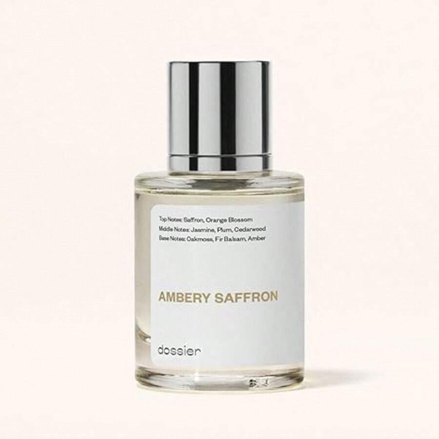 Dossier - Ambery Saffron - Eau De Parfum - Inspired By MFK's B.Accarat R.Ouge 5.40 - Vegan, Unisex Perfume Spray - 1.7Fl Oz (50ml) - Gỗ & Đất - Xem 1