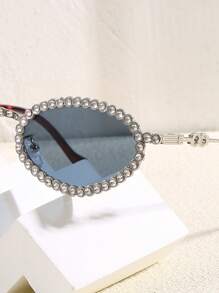 1pc Unisex Fashion Beach Fashion Glasses, Casual Party Eyewear, Elegant Decorative Glasses