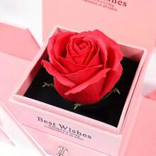 Love Pendant Necklace, Pink Soap Rose High-End Gift Box, Suitable For Giving To Girlfriend, Family, Yourself And Your Loved Ones. The Best Gift For Her, Exclusive To Your Love, Every Day Is A Memorable Day