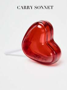Bolso de mano de estilo elegante para eventos de gala con diseño semi-transparente de corazón y paleta. Características: asa de cadena desmontable y hebilla magnética, bolso cruzado con forma de paleta con corazón. Construcción semi-transparente. Correa de cadena extraíble. Cierre magnético. Bolsos, regalos para maestros, artículos esenciales para vacaciones, artículos esenciales para viajes