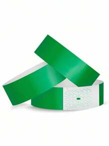 100 piezas/Paquete Pulseras desechables a prueba de agua y a prueba de desgarros, hechas de papel sintético, pulseras desechables para eventos, festivales, exposiciones, conciertos - Navidad