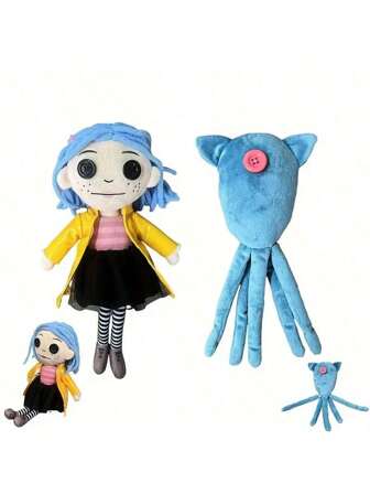 Muñeco de peluche de 11 pulgadas de personaje de anime, juguete de peluche kawaii, almohada suave, muñeca coleccionable adorable, decoración de juguete de cumpleaños para niños, decoración de festival para el hogar