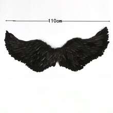 1 Adult Angel Feather Wing, Unise-Friendly Style, Photo Booth Prop, Angel Costume Accessory, The Favorite Cosplay Prop For Women - Multicolor - View 3