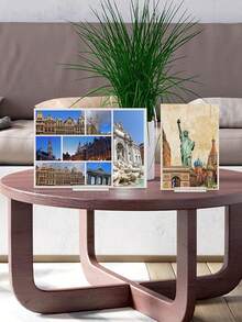 亚克力签名桌座位卡布置透明卡槽底座明信片婚卡架桌号牌架，透明亚克力卡槽底座明信片卡架婚卡架桌号牌桌卡展示架。