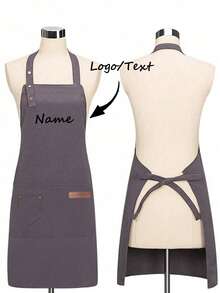 1pc Customized Black Kitchen Cooking Apron, Modern Polyester Oil-Proof Apron, Black Kitchen Apron, Polyester Apron For Garden, Kitchen And Housework Perfect For Home, Restaurant, And Kitchen Cooking,Multi-Functional, Ornamental,Reusable,Breathable,Exquisite,Stylish,High-Quality,Colorful,Modern,Comfortable,Soft,Custom,Personalized,Unique,Home Refresh,Customized Household Gloves,Warm Ambience, Autumn Home Refresh,Home Harmony,Warm Ambience ,Travel Organizer - Multicolor - View 9