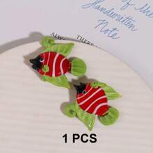 1/3/6/12/24/48 piezas Peces tropicales de dibujos animados, artesanía de vidrio fundido, colgante DIY para collar, ropa, decoración colgante, accesorios, decoración del hogar y festividades