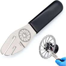 1pc Bicycle Disc Brake Rotor Repair Tool, Anti-Rub Gap Adjustment, Deformation Correction Brake Disc Alignment Wrench - Black - View 5
