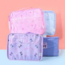 Miniso Sanrio Cinnamon Cute Cartoon Travel Set (3 Pieces) - Blue, Fashionable, Lightweight And Easy To Carry (1 PC) - Blue - View 4