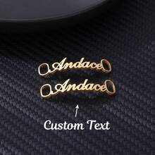 Individuelle Schuhschnallen für Frauen und Männer aus Edelstahl, personalisierte Schnürsenkel-Schnalle, individualisierte Sneaker-Deko-Charm-Accessoires, Schmuck, Waldtöne - A - Übersicht 14