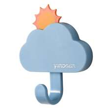 1 Pc Sun Moon Adhesive Hook No Hole Door Rear Wall Hanging Strong Load Bearing Party Activities No Trace Hook