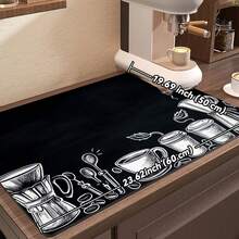 1 szt. Mata do ekspresu do kawy z żelem krzemionkowym, superchłonna, antypoślizgowa, odporna na zużycie, odpowiednia do blatów, kubków do kawy, misek, kuchni, restauracji, tarasów, wystroju wnętrz - A - Zobacz 13