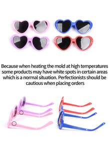 宠物太阳镜 - 适合小型犬和猫的有趣摄影道具，适合猫狗太阳镜的可爱配件，仅适用于小型犬和猫摄影装饰，不透明镜片 - 有趣的宠物用品 - 彩色 - 查看 9