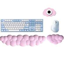 3 pièces/Set Repose-poignet ergonomique et tapis de souris, support de poignet en mousse à mémoire de forme pour la dactylographie au bureau, tapis de bureau en silicone antidérapant et doux pour hommes et femmes
