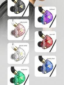 QKZ SK8 Heavy Bass Headphones Computer Gaming Wire Control With Wheat Sports In-Ear Lol Gaming Earbuds 3.5mm Jack