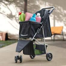OLIXIS 3-Wheel Pet Stroller For Small & Medium Dogs/Cats