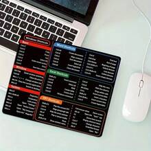ProMaster Keyboard Shortcut Mouse Pad - Thick Non-Slip Rubber Material, Improves Work Efficiency, Size 9.45 X 7.9 Inches, Compatible With Microsoft Word And Excel On Windows, Ergonomic Design For Comfortable Use. Back To School Gaming Mouse Pad, Desktop Accessory, Office Supplies, Office Desk Accessory, Mouse Pad. - Multicolor - View 5