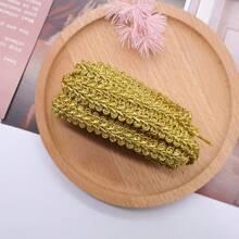2M/5M/20M 1 cm goldene Spitzenborte gestrickt Band Schleife DIY Handwerk Bänder Stoffe Nahtband für Cosplay Kleidung Handwerk Zubehör