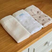 Baby Joy Fabula Printed Diaper With Piping And Hem Kit 3 Units - Beige - View 1