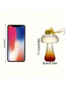 1 Transparent Mushroom Shaped Glass Cocktail Glass - A Creative Party Drinking Utensil For Bars, Clubs, And Food Pubs, Hand Washed Only, Reusable, And Lead-Free Glass, Perfect For KTV, Events, And Unique Dining Experiences. Cocktail Glass