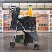 OLIXIS 3-Wheel Pet Stroller For Small & Medium Dogs/Cats