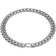 厚实轻金属粗金金属狗链项圈，适合大型犬，金色狗链项链项圈，时尚嘻哈金/银 - 彩色 - 查看 12