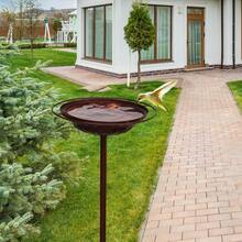 1pc Metallic Pattern Bird Feeder, Easy Installation, Outdoor Use To Add Ambiance, Ideal For Bird Enthusiasts