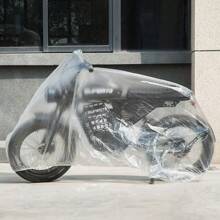 1 pièce/5 pièces/10 pièces Housse de vélo transparente en plastique, tente de vélo, abri de vélo, convient de 1 à plusieurs vélos, léger et portable, protège de la pluie et de la poussière, convient pour les VTT, vélos électriques, vélos de route, équipements de gym (intérieur et extérieur)