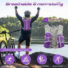 5L Marathon Running Hydration Vest, Lightweight Running Hydration Pack Without Water Bladder, Waterproof Sports Storage Bag Suitable For Triathlon, Marathon, Hiking, Running Sports Bag Summer Travel Accessories Vacation