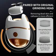 Electric Foot Grinder, Automatic Mini For Removing Dead Skin And Calluses, Foot Repair Machine Rechargeable 500mAh - Black - View 10