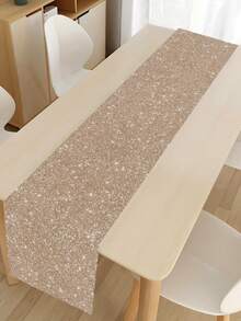 1pc Solid Color Non-Woven Table Runner,180*35cm Silvery/Black/Hot Pink/Champagne Gold & Rose Gold Decorative Table Flag,Birthday Wedding Party Table Cloth,Birthday Party Decorations,Table Cover For Parties Wedding Bridal Shower Babyshower Decor,Table Centerpiece Decor