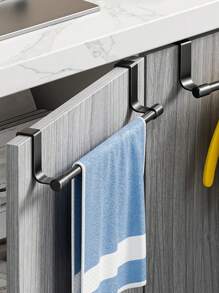 1 pezzo Portasciugamani per mobile da cucina, barra portasciugamani moderna per mobile, portasciugamani da parete, portasciugamani per strofinacci, adatto per casa, cucina, bagno, decorazione bagno, organizzatore bagno, decorazione autunnale, ritorno a scuola