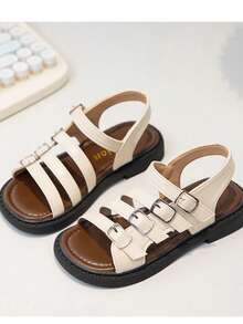 女童凉鞋2025新款夏季流行儿童鞋夏季宝宝女孩公主鞋 - 白色 - 查看 1