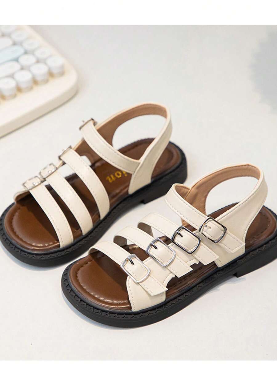 女童凉鞋2025新款夏季流行儿童鞋夏季宝宝女孩公主鞋 - 白色 - 查看 1