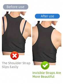 2pcs/4pcs_Set Butterfly Shaped Bra Strap Clip, Invisible Anti-Slip Bra Strap BuckleBody Care For Travel,Sport,Outdoor,Belt - Multicolor - View 3